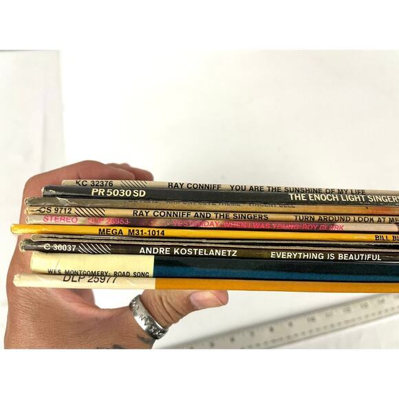 VTG Lot of 10 Vinyl Records LP 60s 70s Conniff Clark Bill Black Jukebox - Picture 7 of 9